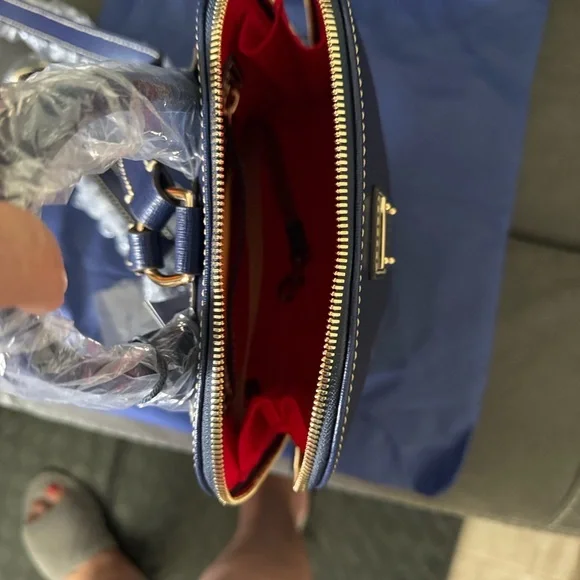 Dooney & Bourke Small Navy Blue Zipper Backpack MSRP $278.00 NWT - Picture 6 of 10